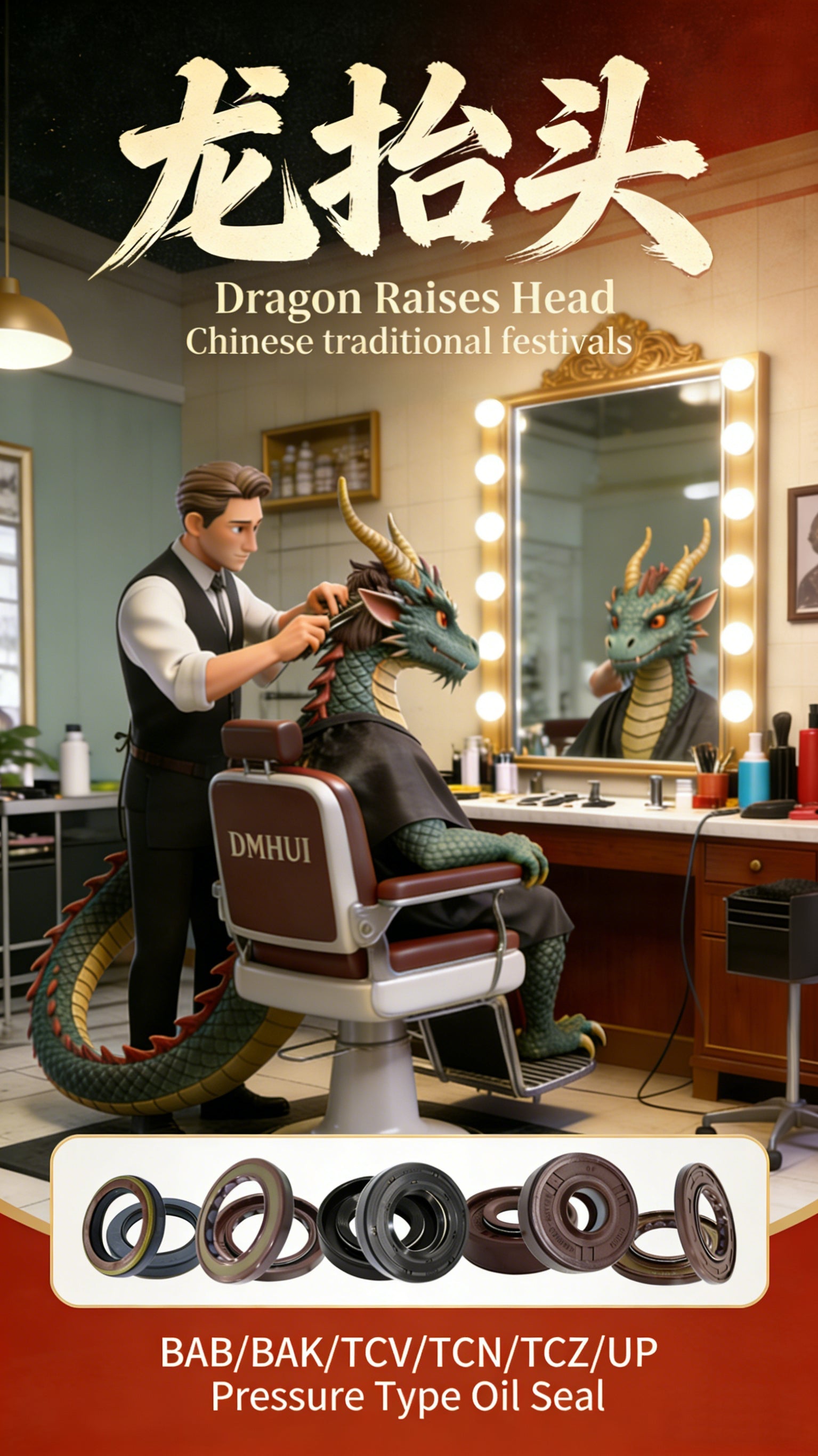 Dragon Heads-raising Day 2026: DMHUI Oil Seals for Leak-Free