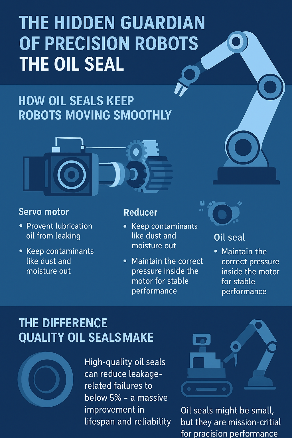 The Hidden Guardian of Precision Robots: The Oil Seal