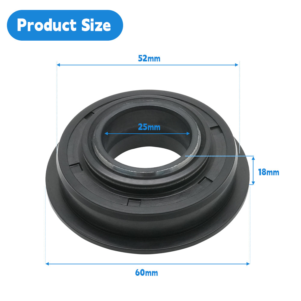 DMHUI AQ7523P Rotary Shaft Sealing Ring 25x52/60x18mm - QLFY Type NBR Rubber 01033115B 904/13600 Roller Shaft Oil Seals