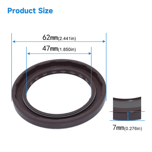 High Pressure Rotary Shaft Oil Seals 47x62x7mm, BABSL10FX2 Type FKM Double Lip Hydraulic Pump Motor Excavator Seals for Rexroth A8VO107 Pump