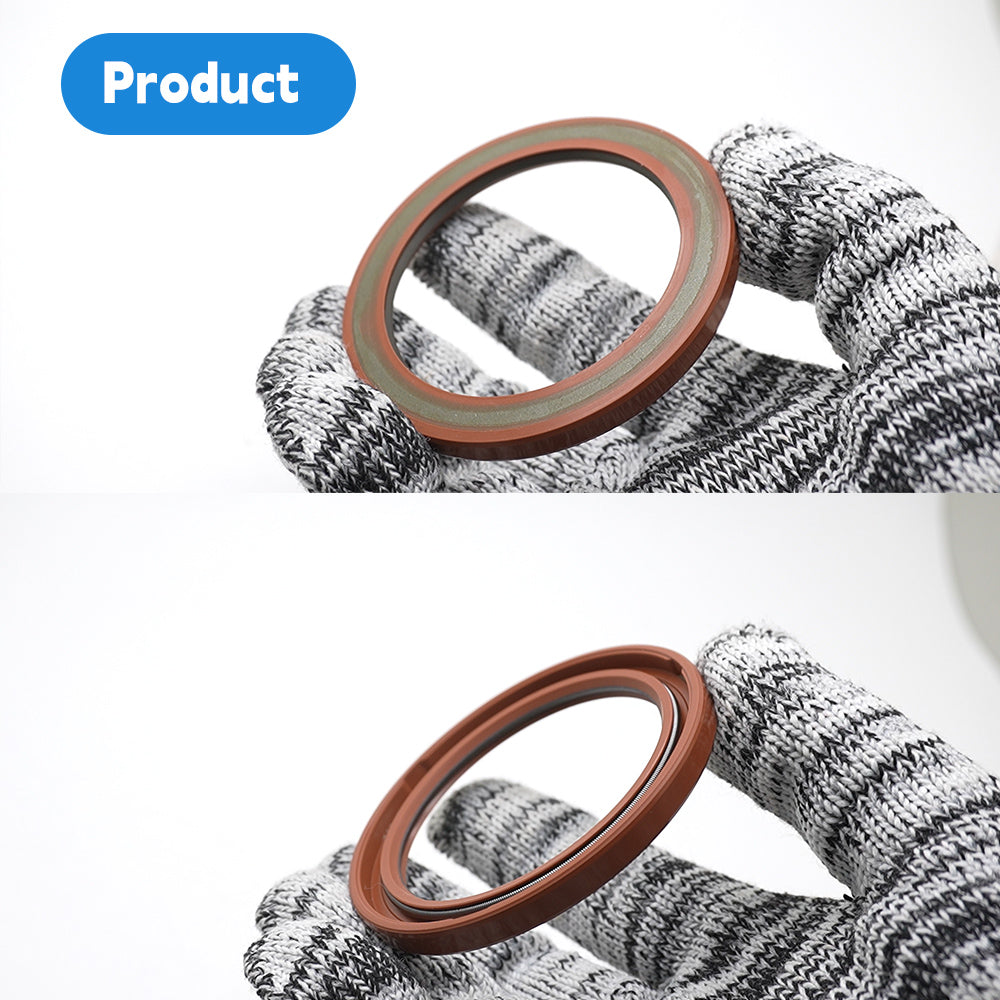 DMHUI F6317 Rotary Shaft Sealing Ring - ATDSL Type PTFE+NBR Rubber Pressure Oil Seal 55x72x6mm for Parker, Volvo Hydraulic Motor