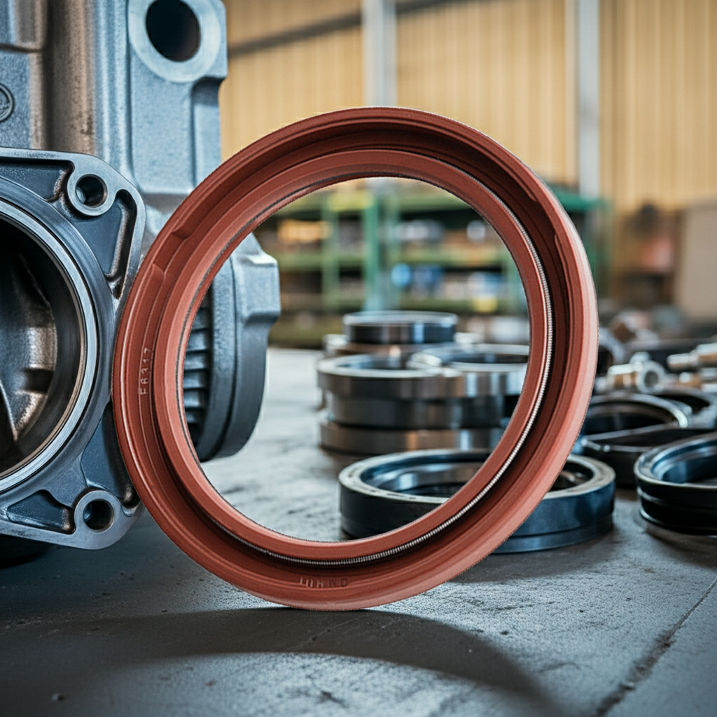 DMHUI F6317 Rotary Shaft Sealing Ring - ATDSL Type PTFE+NBR Rubber Pressure Oil Seal 55x72x6mm for Parker, Volvo Hydraulic Motor
