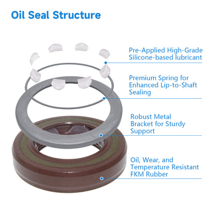 BAFSL1SF Type FKM Hydraulic Pump Metric Oil Seal 19X30X6mm, Radial Shaft Double Lip Gear Motor Shaft Oil Seal for Wirtgen WM409A1(One Piece)