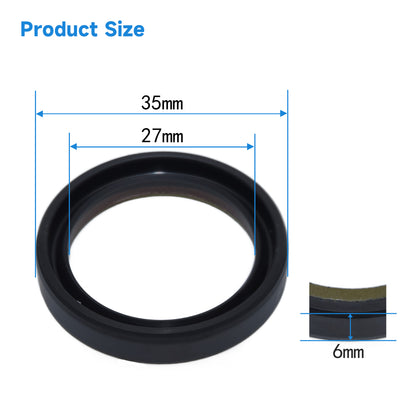 DMHUI High Pressure Oil Seal 27x35x6mm BAKHDSN Type PTFE NBR Rubber Material – Danfoss Hydraulic Pump Parts Shaft Seal 27-35-6