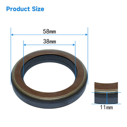 High Pressure Radial Shaft TCN Type Seal 38x58x11mm, Rotary Shaft Hydraulic Pump Motor NBR Metric AP2240G Oil Seals with Triple Skeletons