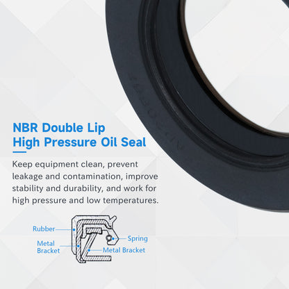 DMHUI High Pressure AP2086F Oil Seal 35x55x12mm TCN Type - Rotary Shaft NBR Rubber Lip Metric Sealing Ring with Triple Skeletons