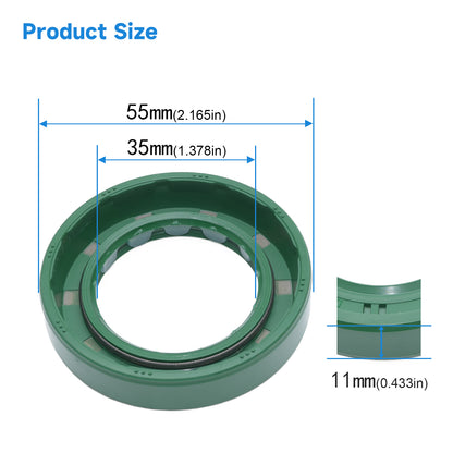 High Pressure AP2085I Oil Seal 35x55x11mm, TCV Type NBR Rotary Shaft Double Lip Seal for Hydraulic Pump Motor