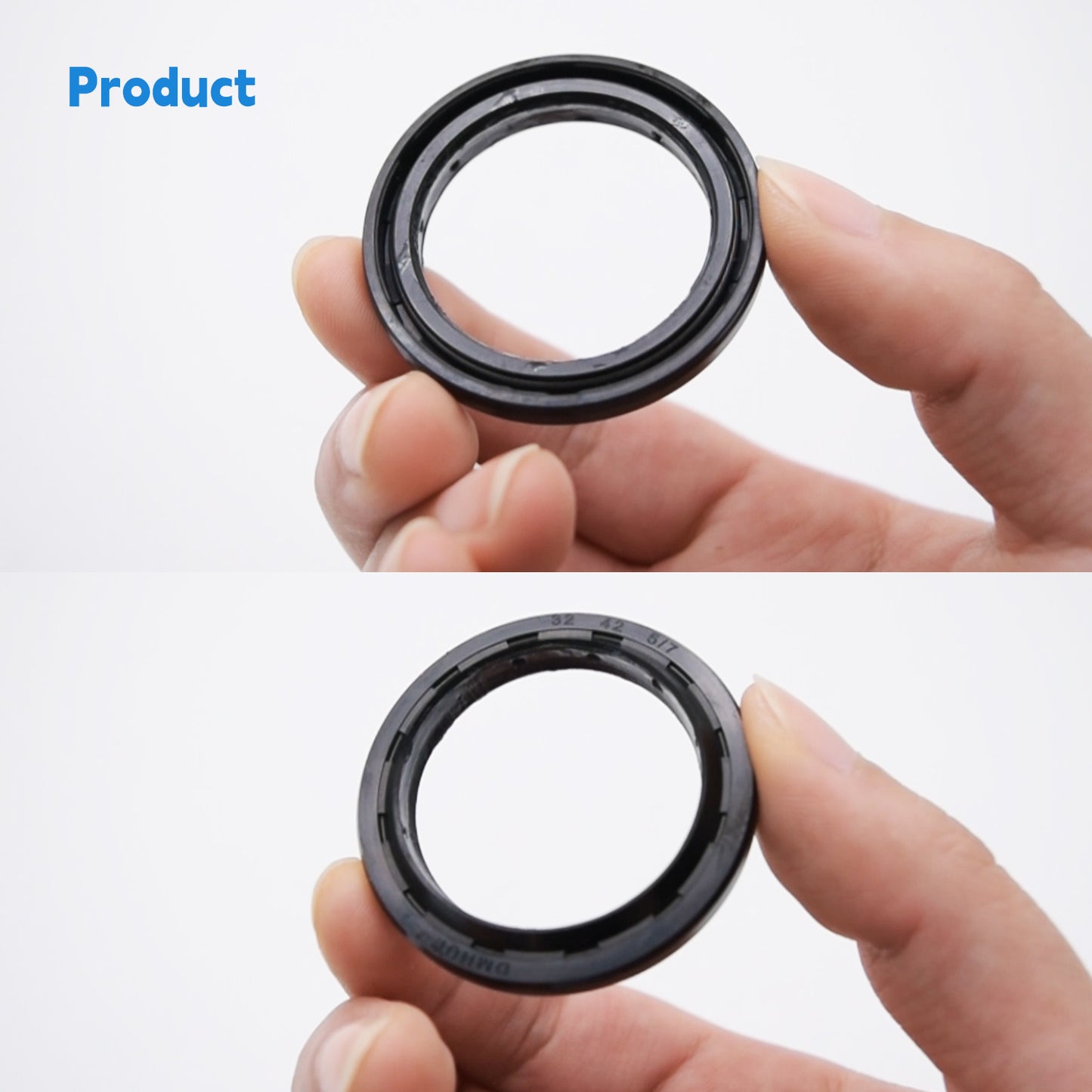 High Pressure Oil Seal 32x42x5/7mm with NBR Rubber, TCV Type Rotary Shaft Double Lip Seal SRP/S00R01P for Hydraulic Pump Motor