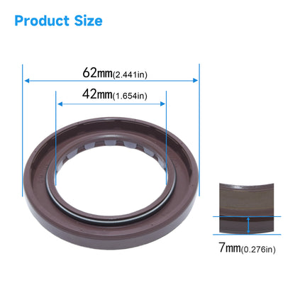 High Pressure Rotary Shaft Oil Seals 42x62x7mm, BABSL10FX2 Type FKM Double Lip Hydraulic Pump Motor Seals for Hawe V30D250 Pump