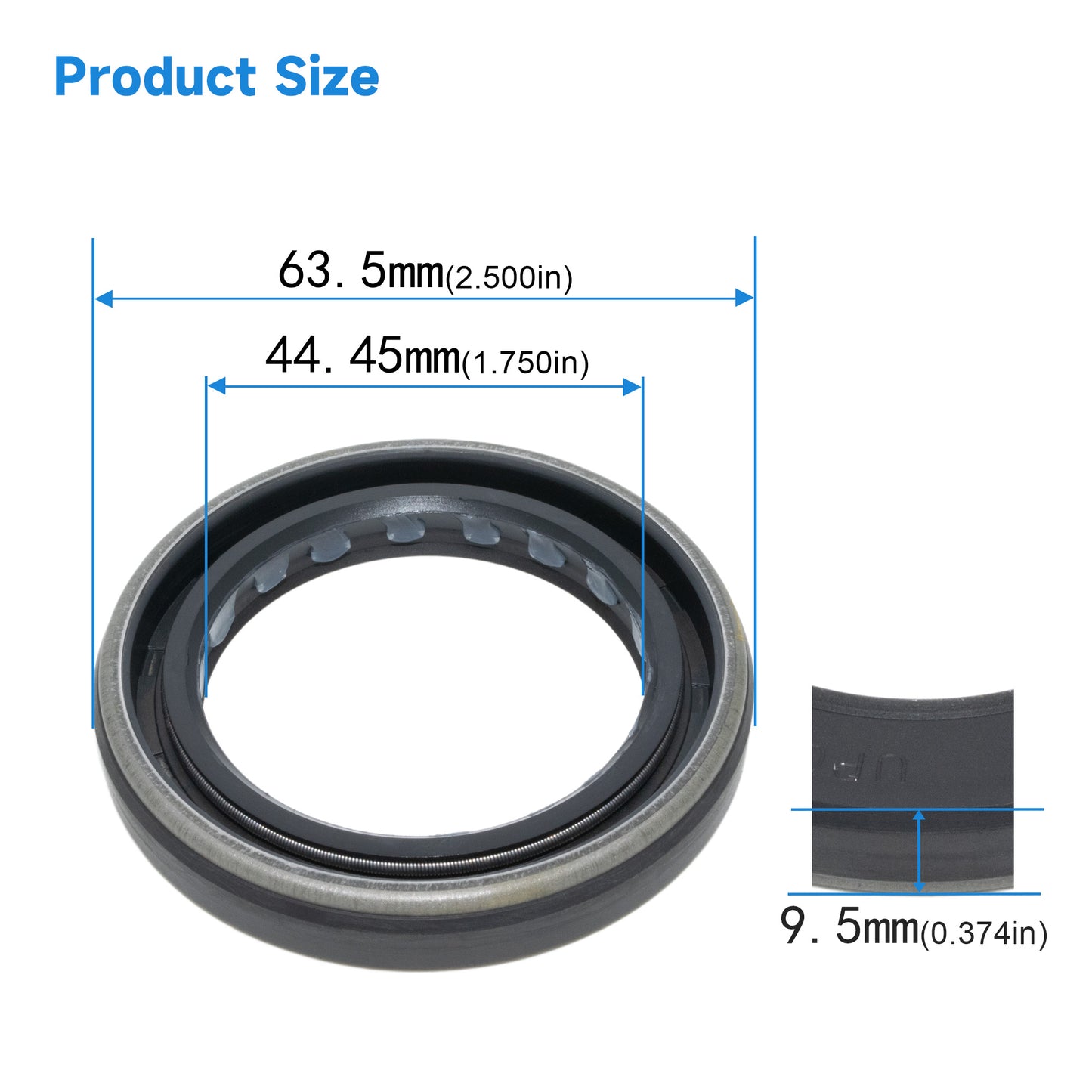 DMHUI High Pressure UP0445E Oil Seal 44.45x63.5x9.5mm UP Type NBR Rubber – Shaft Grease Seal for Sauer 90R100/130/180/250 Pump