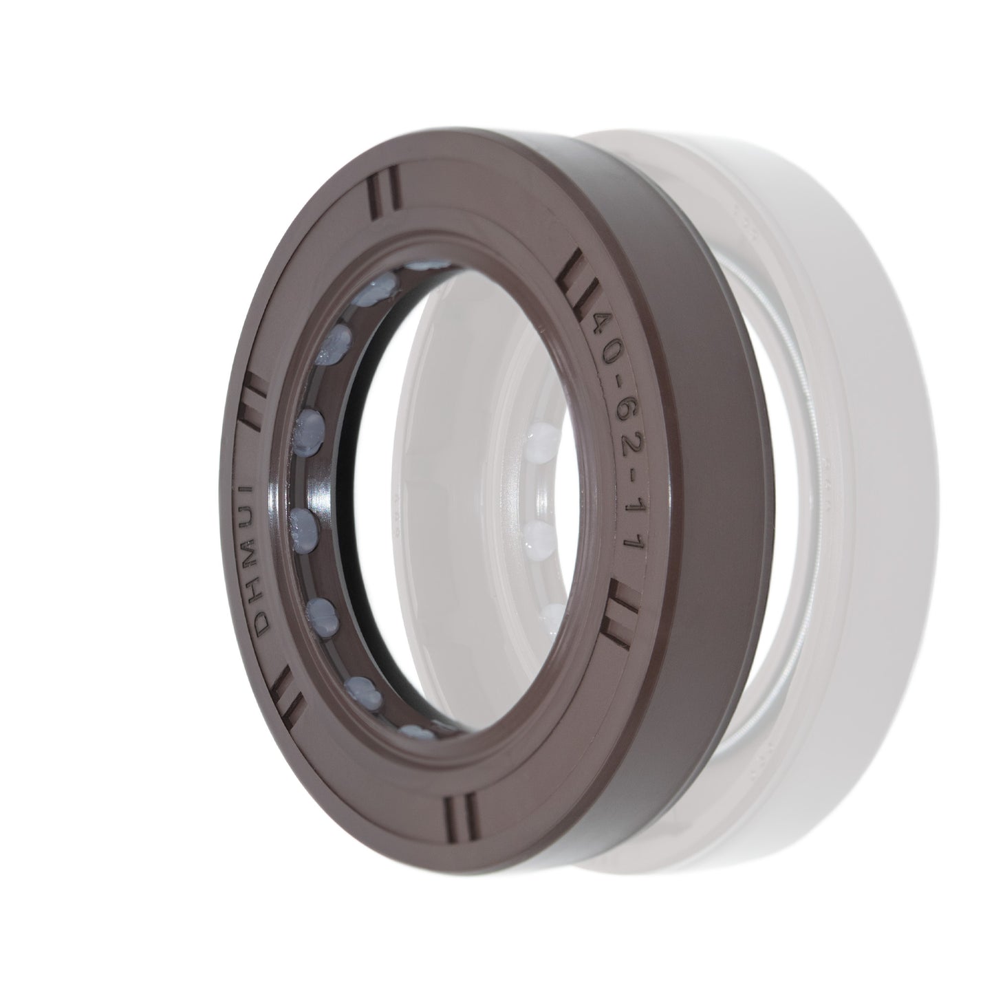 DMHUI High Pressure Double Lip Oil Seal 40x62x11mm TCV Type FKM Rubber – Hydraulic Pump Shaft Seal 40-62-11
