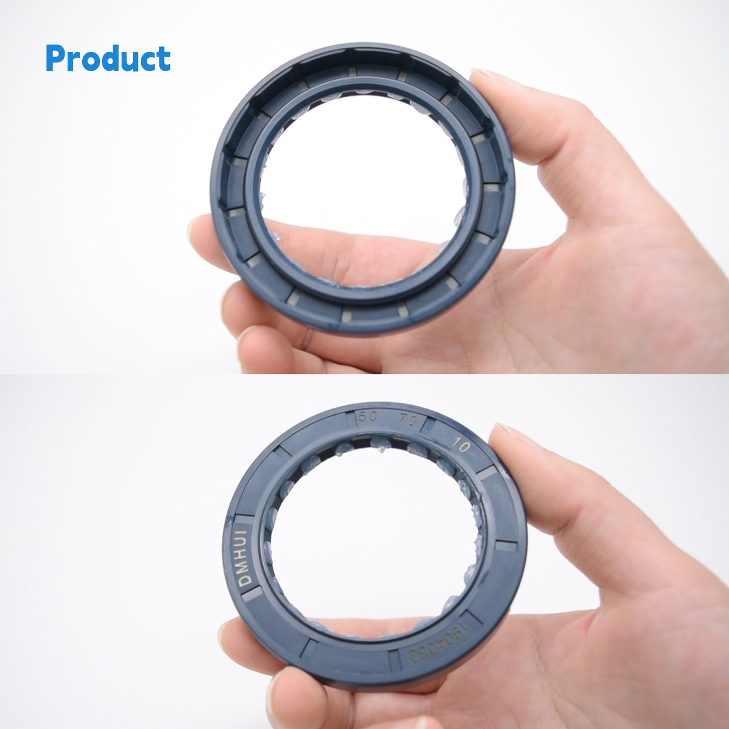 High Pressure TCV Oil Seal 50x70x10mm, NBR Material Radial Shaft Double Lip Seal for Hydraulic Pump Motor