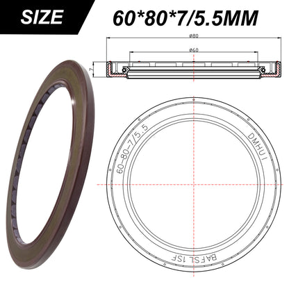 DMHUI High Pressure FKM Mechanical Oil Seal |Match A6VM107 PV180R1L| for Hydraulic Pump Motor