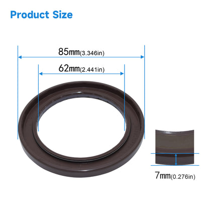 High Pressure Rotary Shaft Oil Seals 62x85x7mm, BABSL10FX2 Type FKM Double Lip Hydraulic Pump Motor Seals for Rexroth A8V172, A8V200, A2F160 Pump