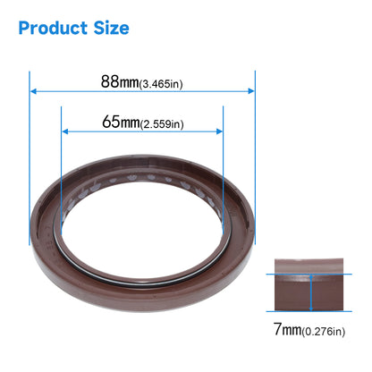 BAFSL1SF Type FKM Hydraulic Pump Metric Oil Seal 65x88x7mm, Radial Shaft Double Lip High Pressure Oil Seal(One Piece)