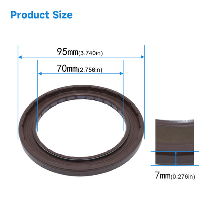 High Pressure Rotary Shaft Oil Seals 70x95x7mm, BABSL10FX2 Type FKM Double Lip Hydraulic Pump Motor Seals